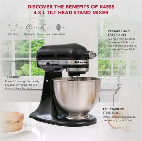 KitchenAid Tilt-Head Stand Mixer 4.3L, TV & Home Appliances, Kitchen ...