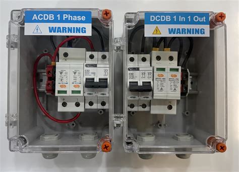Solar ACDB DCDB Combo Box 32A Single Phase | 320V AC + 600V DC SPD | 1 ...