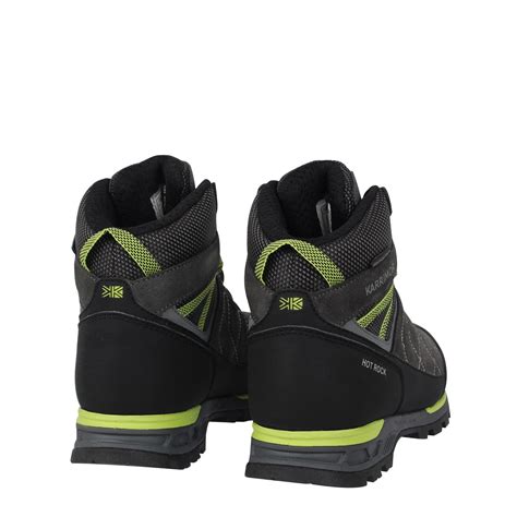 Karrimor | Hot Rock Waterproof Walking Boots Childrens | Charcoal/Green ...