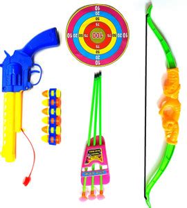 Dynamic Retail Global Gun Toys for Boys With Bullets, Archery Bow ...