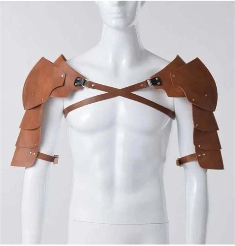 Leather Pauldron Armor || Medieval LARP Armor || India | Ubuy