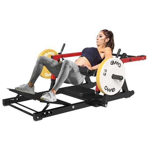 Gmwd Hip Thrust Machine 800lbs Plate Loaded Glute Bridge Machine ...