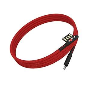 ICCON Charging cable IUP 01 Pro+ UP iPh Braided Red : Amazon.in ...