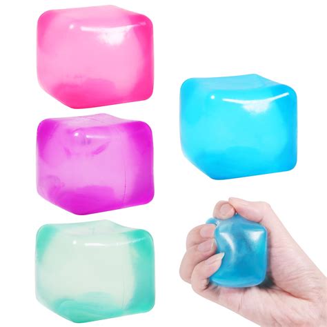 Amazon.com: 4pack Stress Cube Squishy Stress Balls for Adults Kids ...