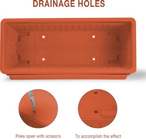 HOXHA Window Box Planter - Rectangular Plastic India | Ubuy