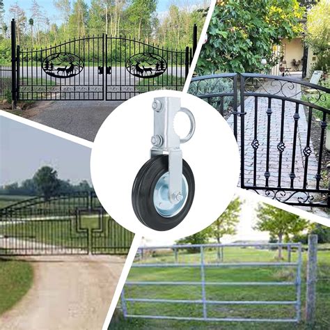 Buy WerkWeit Gate Wheels for Metal Tube Gate 2Pack 6” Heavy Duty Fence ...
