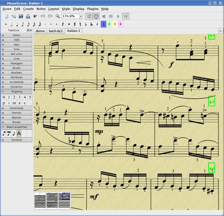 Бесплатный нотный редактор MuseScore. Скачать приложение.