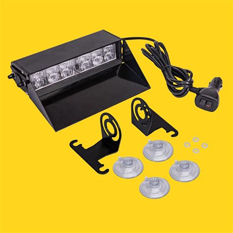 Buy SolarBlast SBWL26 12W AMBER LED Warning Strobe Dash Light [32 Flash ...