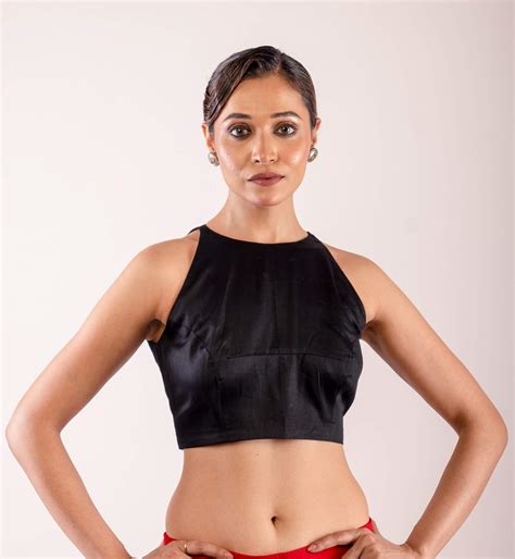 High Neck Blouses - Sleeveless, Full Sleeve & Readymade Styles – Anvi ...