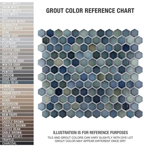 Buy Hudson 1 in. Hex Atlantis 11-7/8 in. x 13-1/4 in. Porcelain Mosaic ...