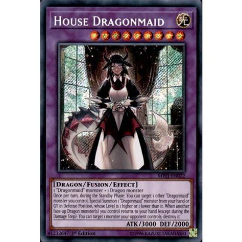 Buy YuGiOh MYFI-EN022 1st Ed House Dragonmaid Secret Rare Card Mystic ...