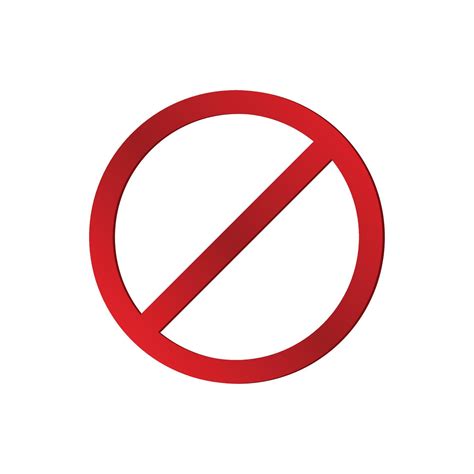 Red cancelled sign.Round block symbol 22177014 Vector Art at Vecteezy