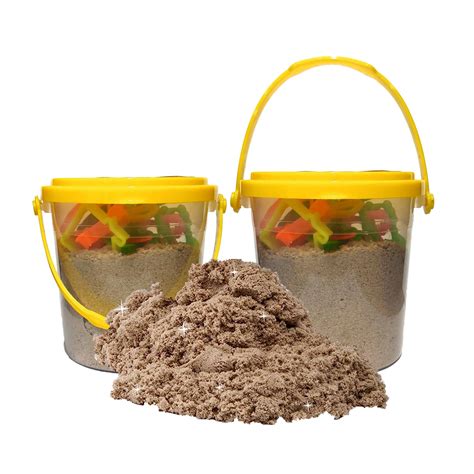 Rabbit Magic Sand 2 Buckets 1kg Creative Sand for Kids with 20 Beach ...