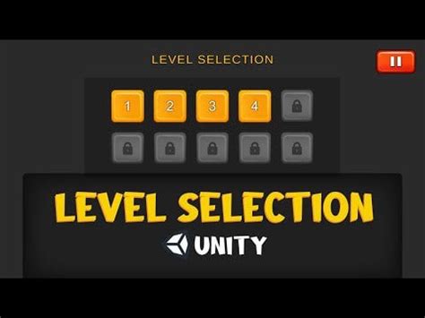 Unity Level Menu 的图像结果