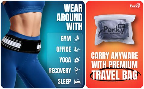 Buy Perky Fit Neoprene Sacroiliac Si Joint Hip Belt For Women And Men ...