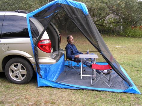 The TailVeil Is a Tailgate Tent That Attaches To The Back of Your SUV or Minivan