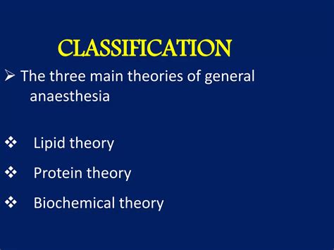 THEORIES OF GENERAL ANAESTHESIA | PPTX