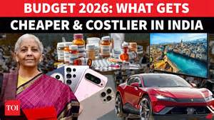 Budget 2026 price alert: Full list of items that got cheaper & what got ...