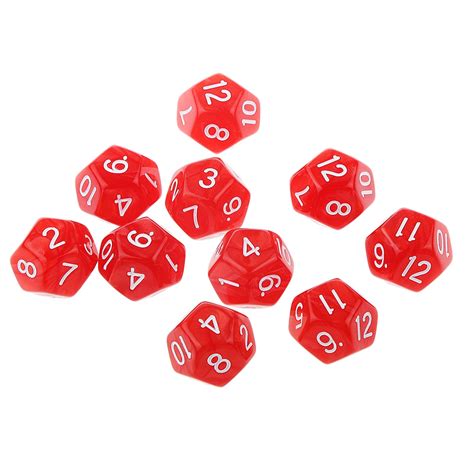 10pcs Twelve Sided D12 Playing Dice For D&D RPG Pa... – Grandado