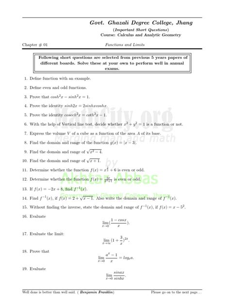 Image result for Basic Calculus Questions