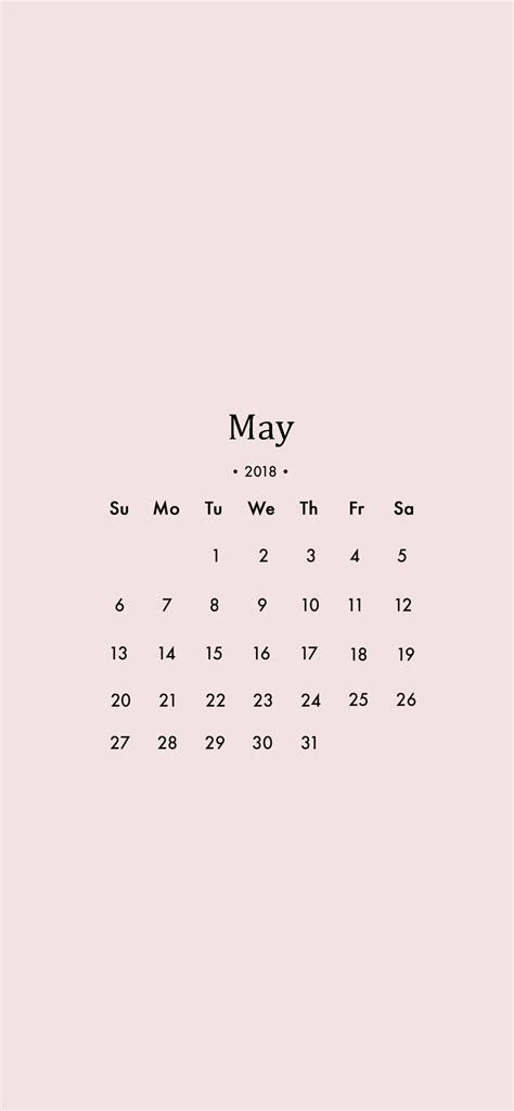 Iphone Calendar Template | PDF Template