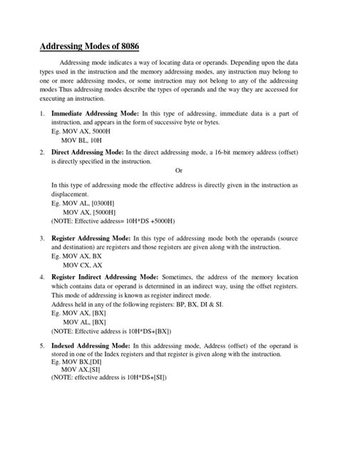 Image result for Addressing Modes in Computer Architecture