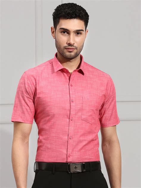 Men 100% Cotton Shirt Pink CL2 GT1