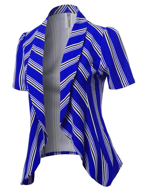 FashionOutfit Women's Classic Short Sleeve Blazer - Walmart.com