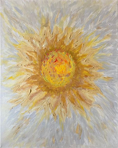 David J. S. Holbrook - 'End Of Winter Sun' realistic, elegant mystical yellow portrait acrylic ...