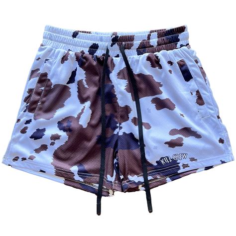MOO THAI SHORTS (MID THIGH CUT) - BROWN COW - Kill Crew