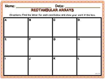 Image result for Rectangular Arrays Math