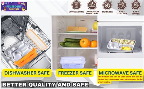 Buy PLUSPOINT Bento Lunch Box Insulated Air Tight Lunch Box and ...