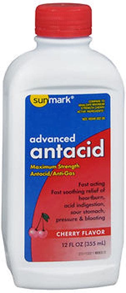Sunmark Maximum Strength Cherry Antacid, 12 Fl. Oz Liquid India | Ubuy