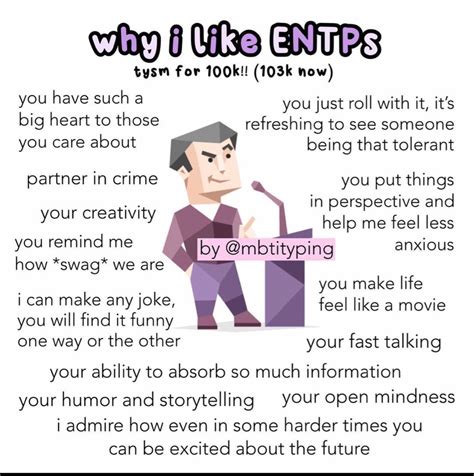 Pin by Lili on MBTI | Entp personality type, Mbti relationships, Entp