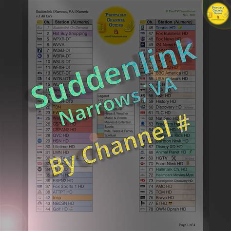 Suddenlink Channel Guide 2021 - Printable PDF - TV CHANNEL GUIDES