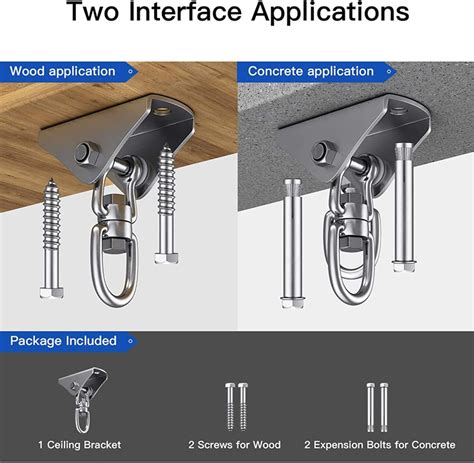 Swing Set Accessories MAMOI® Ceiling Hook, Heavy Duty Bracket ...
