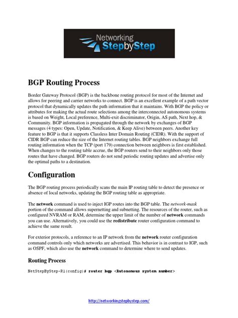 Image result for Implementing BGP Configuration Basic BGP Operations