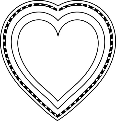 Heart Shape Coloring Pages Printable Coloring Pages