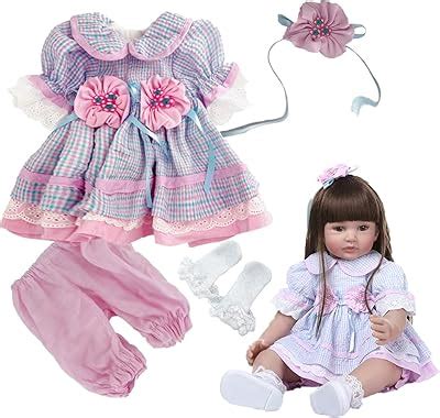 Bafere 22' Newborn Reborn Baby Girl Dolls Clothes Dress India | Ubuy