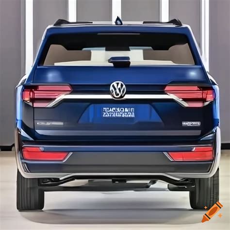 Rear view of a 2023 volkswagen atlas