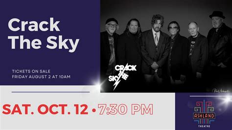 Crack the Sky - Tickets on sale now!, Ashland Theatre, 12 October 2024 ...