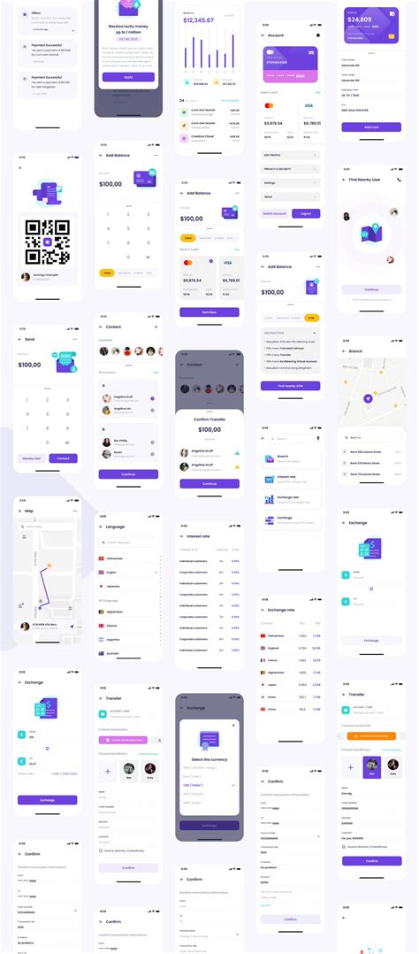 Enderma Wallet - Finance App UI Kit | Finance app, Mobile app design ...