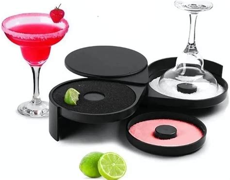 Amazon.com | 3 Tier Bar Glass Rimmer for Margarita and Cocktail ...