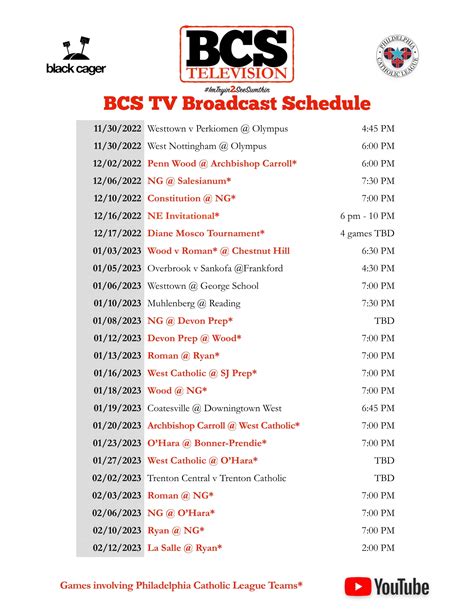 BCS TV Releases its 2022-23 Scholastic Basketball Broadcast Schedule ...