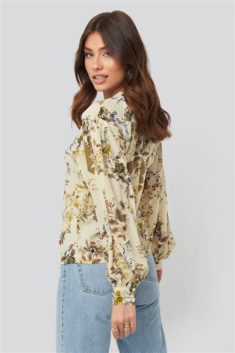 Big Sleeve Blouse Multicolor | na-kd.com