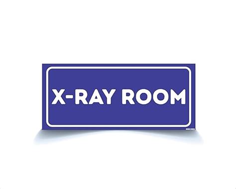 Green Panda®- X-Ray Room Sign Board for Hospitals (23x10cm, Hardback ...