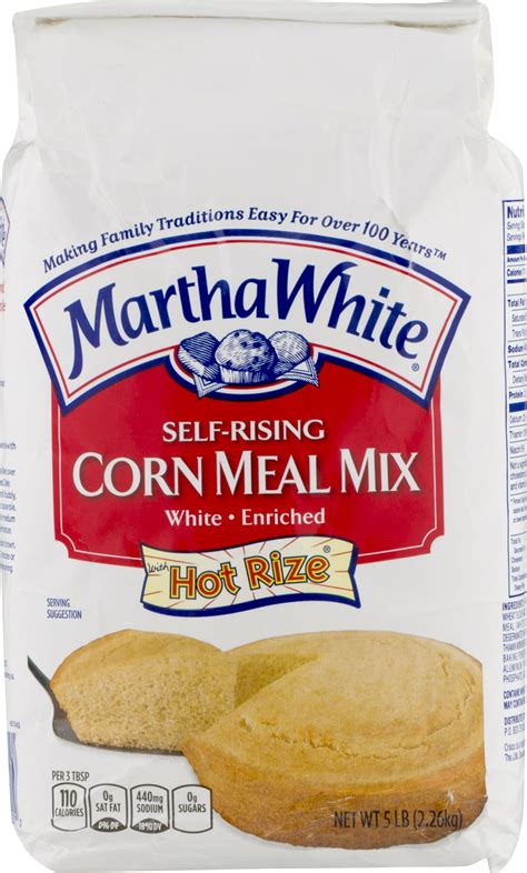 Amazon.com : Martha White Self-Rising Yellow Corn Meal Mix Hot Rize ...