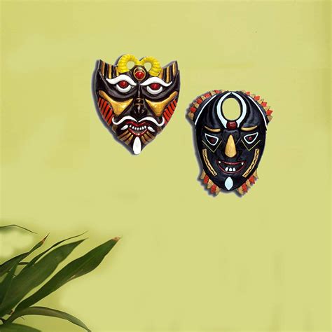 Buy NewLife Eco Friendly Terracotta Wall Hanging Mahakal Face Mask ...