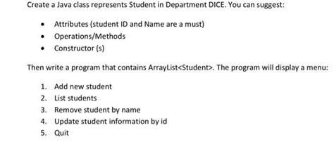 Image result for Create a Java Program with a Class Called Student Details