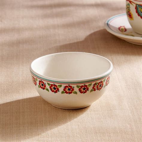 Buy Corsica Mohar Stoneware Printed Katori - 250ml from Corsica by Home ...